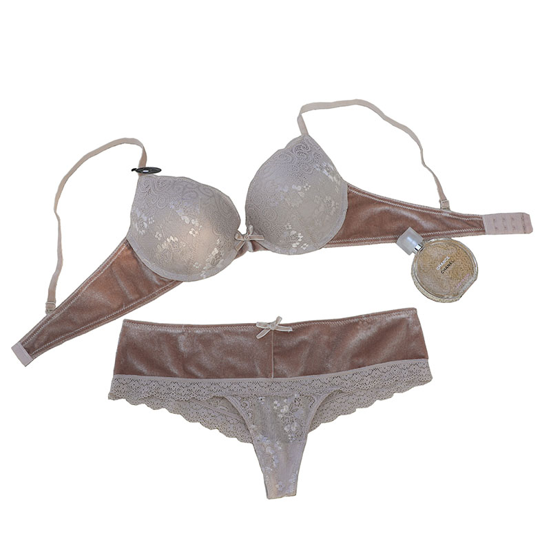 Velvet Lingerie Set For Women