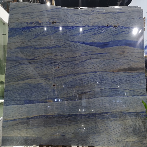 الحجر الأزرق الطبيعي الرخام Azul Macaubas Bahia Marble