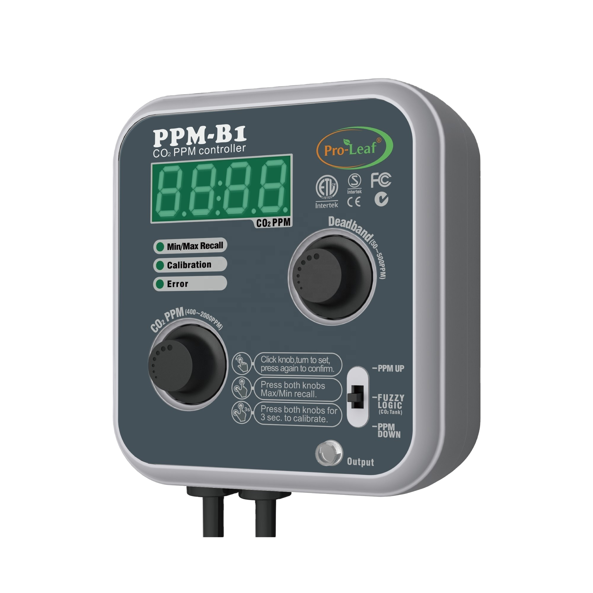 PPM-B1 أعلى وحدة تحكم البيئة CO2 PPM