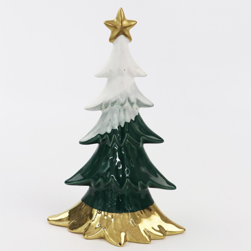2020 عائلة الديكور هدية منضدية شجرة عيد الميلاد السيراميك