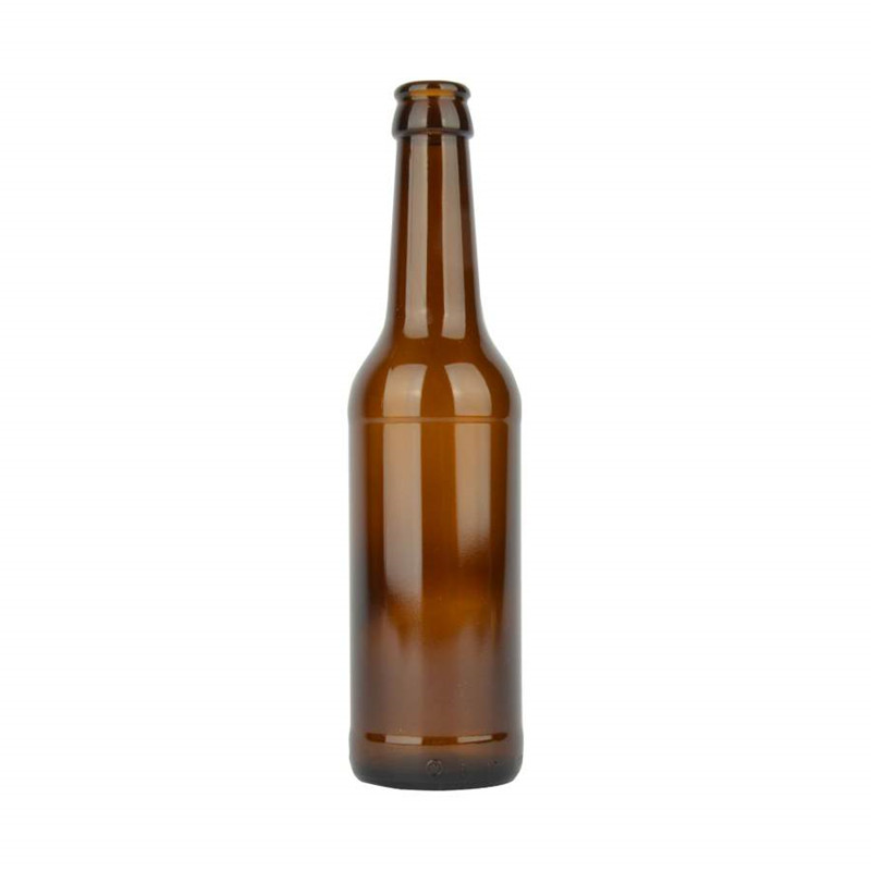 زجاجة بيرة زجاجية 330 مل مع غطاء التاج