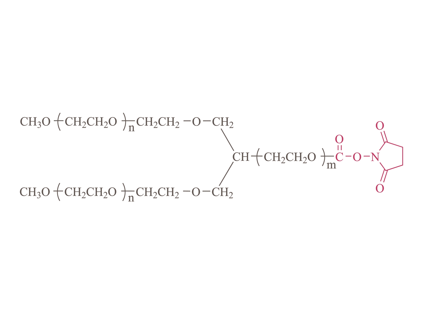 Y- الشكل بولي (إيثيلين جليكول) الكربونات Succenimidyl (Y1PT02) [Y- شكل PEG-SC]