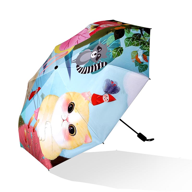 صغير التلقائي أندبروف مظلة مظلة للطي