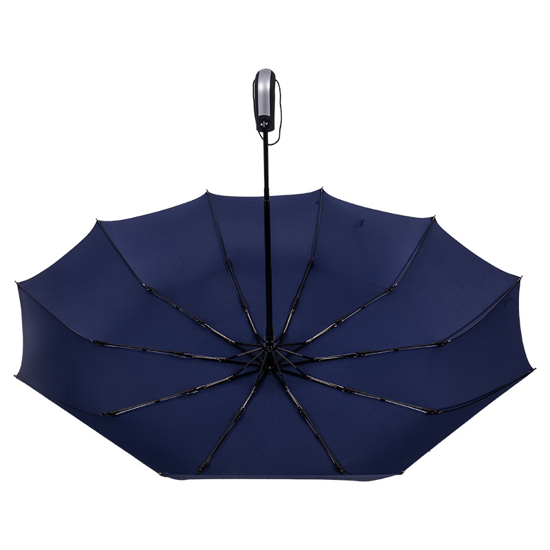 شعار مخصص الفينيل ثلاثة مظلة تجارية قابلة للطي