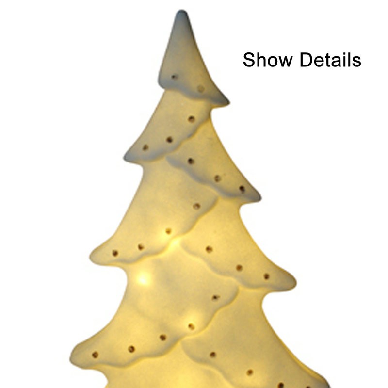 في الهواء الطلق الاستخدام شجرة ضوء عيد الميلاد الأبيض مع نقاط