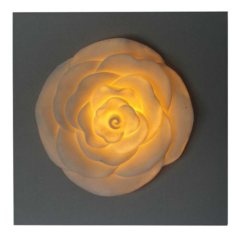 تصميم الورد الزخرفي في MDF Wood للحرف مع مصابيح LED للزينة