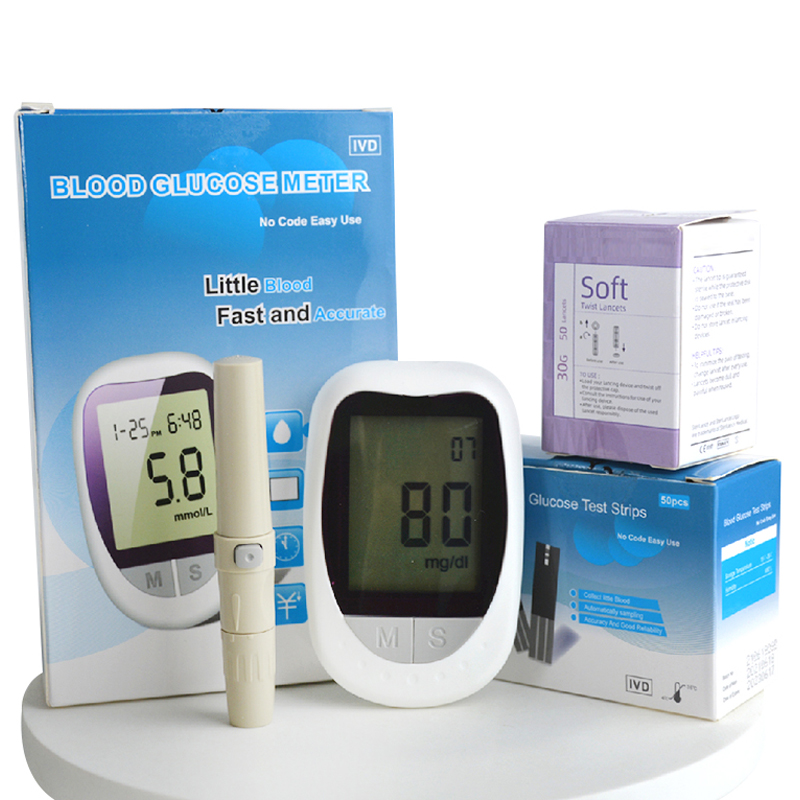مرض السكري الرقمي للجلوكوميترو ماستر قياس عداد السكر في الدم القليل سريع ودقيق