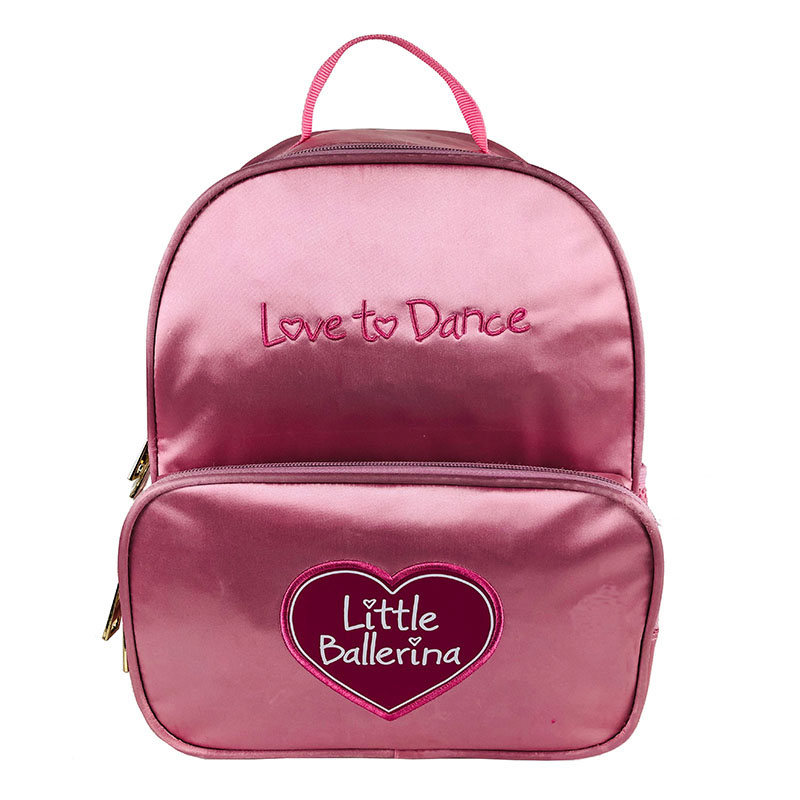 حقيبة ظهر مدرسية باللون الوردي للبنات