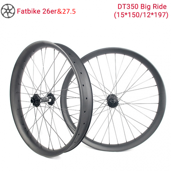 عجلات الكربون Lightcarbon 26er&amp;27.5 Fatbike DT350 Big Ride Snow Bike عجلات الكربون