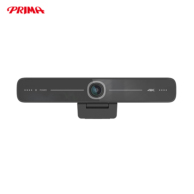 كاميرا ويب AI Ultra HD 4K كاميرا ePTZ عالية الوضوح 4K كاميرا مؤتمرات الفيديو وإلغاء الضوضاء تعمل مع Microsoft Teams وZoom وSkype ودفق مجال رؤية واسع