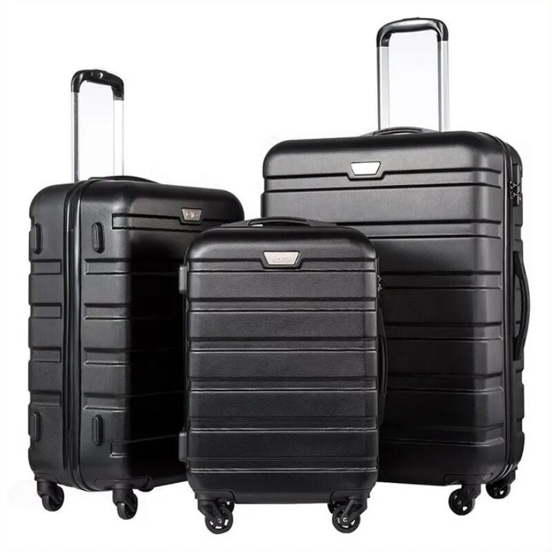 ARLOGOO حقيبة سفر بعجلات وحقيبة أمتعة مصنوعة من مادة ABS صلبة