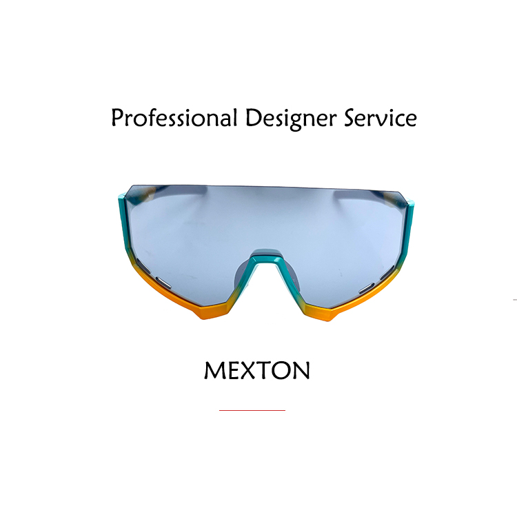 MST نظارة شمسية رياضية OEM شعار مخصص عدسات طلاء ملونة فوتوكروميك نظارات رياضية خارجية لركوب الدراجات زجاج الشمس
